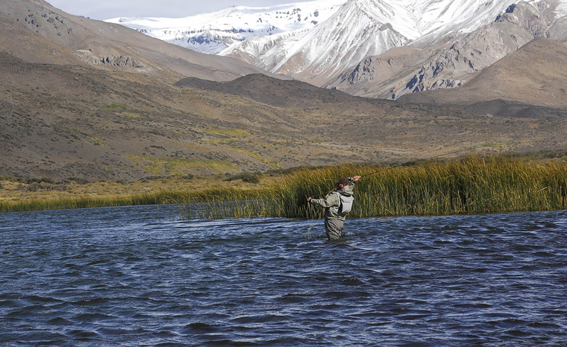 Sport fishing of silverside and trout