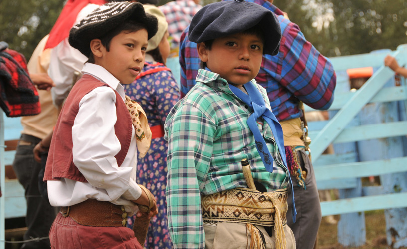 Children dressed elegant