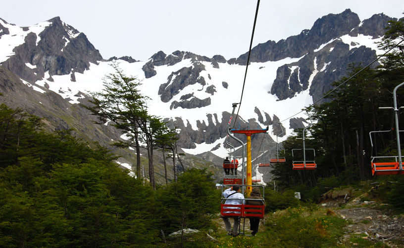 The ride in the chair lift