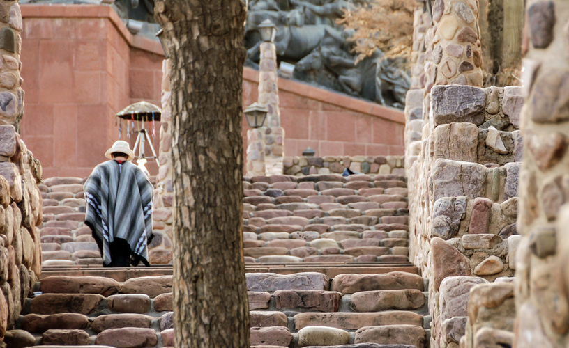 Las escalinatas laterales