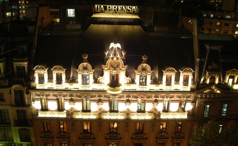 The old headquarters of the daily newspaper “La Prensa”