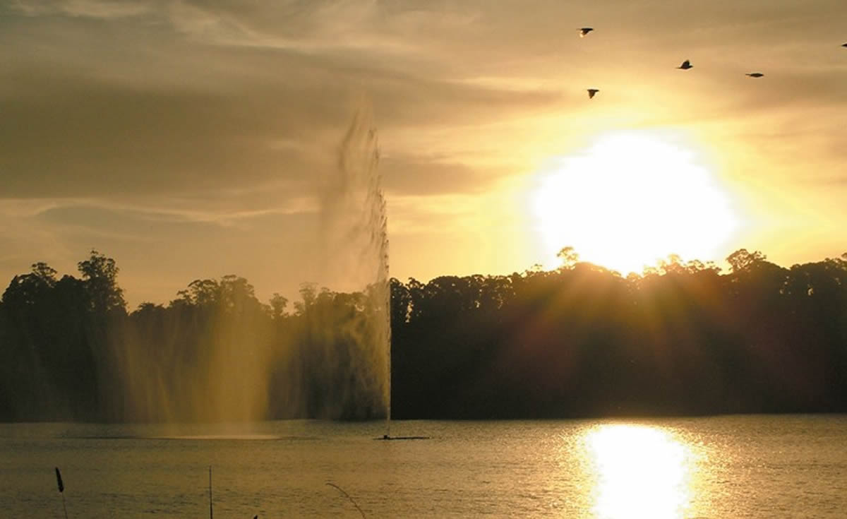 Lake and Dam of the Fort in Tandil