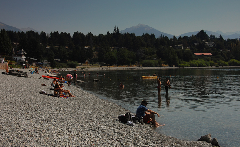 Pebbled beach