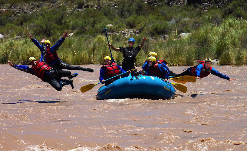 We will plunge into the river