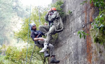 Rappelling in Tucumán