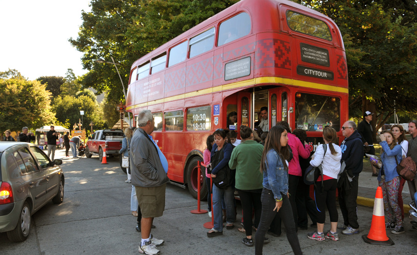 En la plaza San Martín