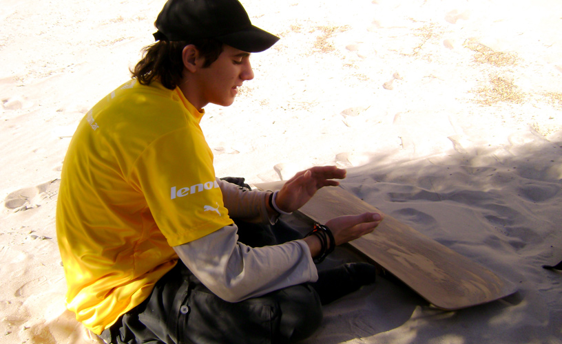 A board that may slide