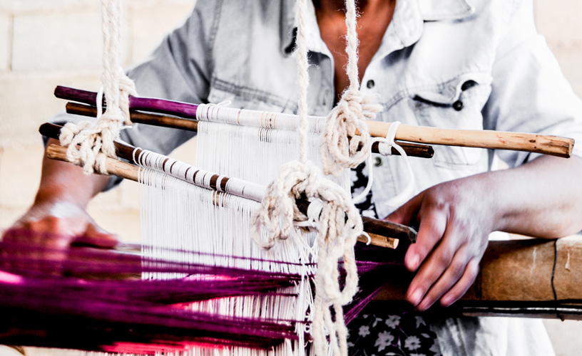 The art of handling the looms