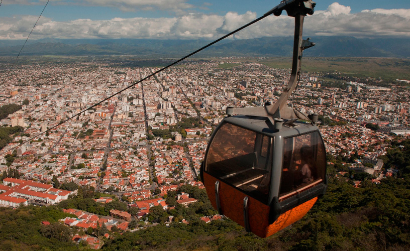 Cable Car and Mount San Bernardo in Salta