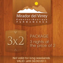 Promo Mirador del Virrey Boutique Cabins