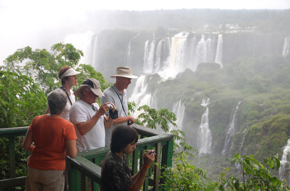 Turistas en Brasil