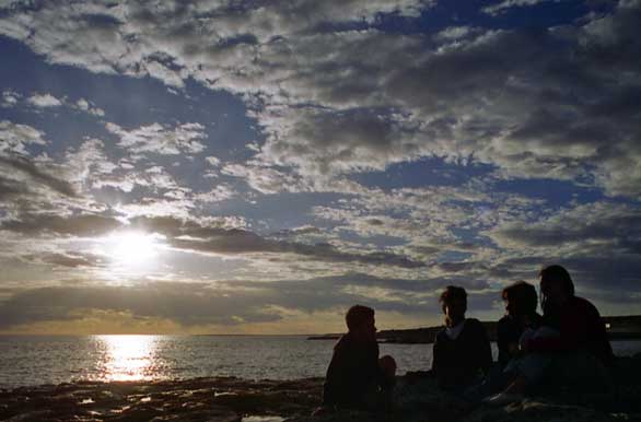 Ocaso en Playa Pardelas