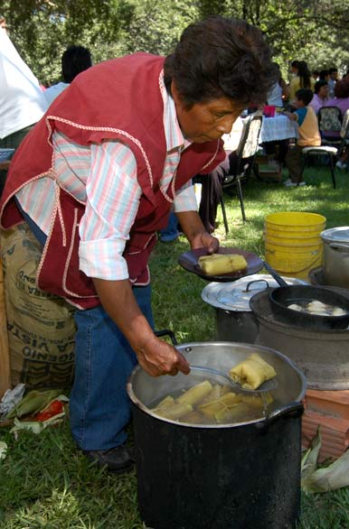 Humitas and tamales market