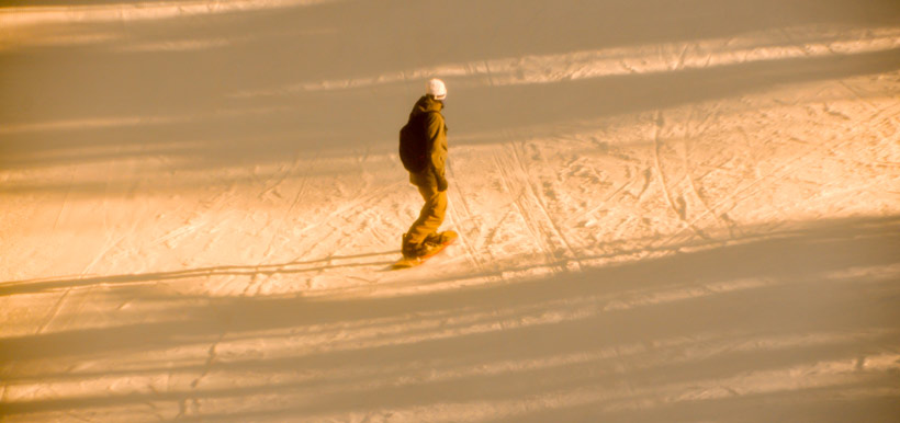 Snowboarding sobre la nieve de Chapelco
