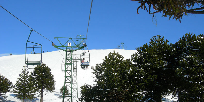 Caviahue ski runs and lifts