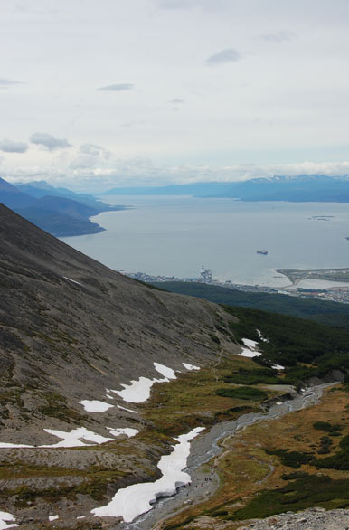 Vista desde o Glaciar Martial