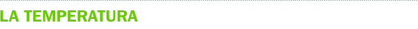 La temperatura